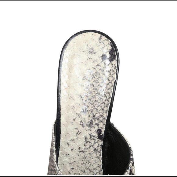 Snakeskin Python Animal Print Roccia Patsy Crossover Sandals Shoes Heels 8 -Bebe - Picture 4 of 8